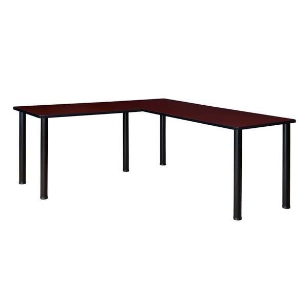 Kee Desking Kee L-Desk Shells, 66 D X 29 H, 72 W X Wood, Metal ML722442MHBPBK - main